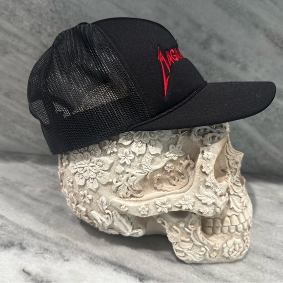 Magnanimous Brewing Trucker Hat Black Mesh Cap – Metallica Style Logo Punk Rock - Picture 2 of 5